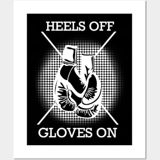 Boxing Heels Off Gloves On Kickboxing Boxer Posters and Art